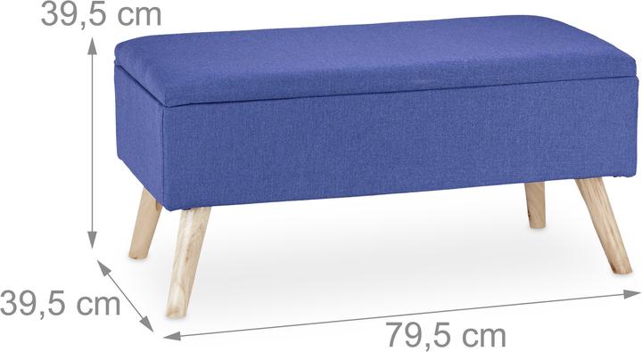 Actual product image Relaxdays Hallway Storage Bench, Padded (79.50 cm)