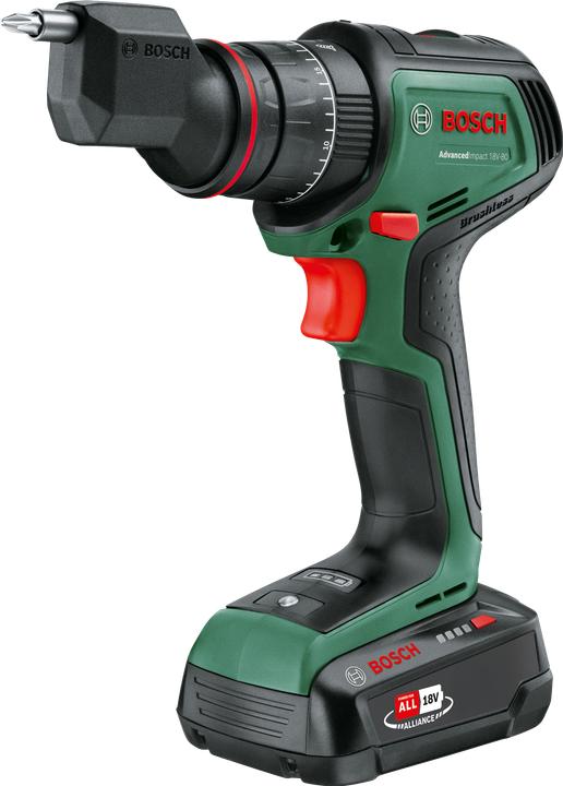Actual product image Bosch Home & Garden Cordless impact drill AdvancedImpact 18V-80 QuickSnap, 2 x PBA 18V batteries