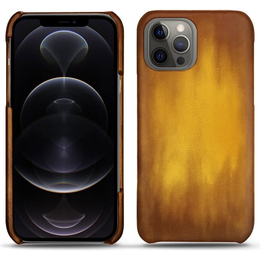 Noreve Lederschutzhülle (Apple iPhone 12 Pro Max), Smartphone Hülle, Gold