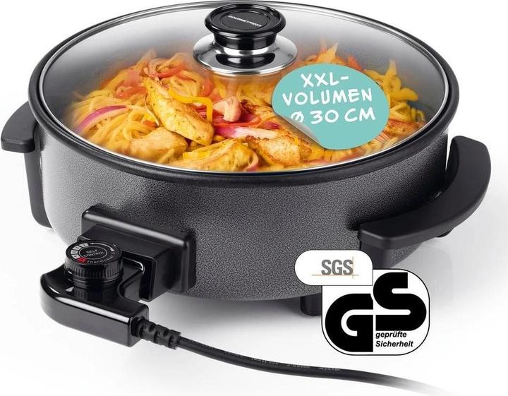 Actual product image Gourmetmaxx Party-Pfanne mit Deckel, 1500 W