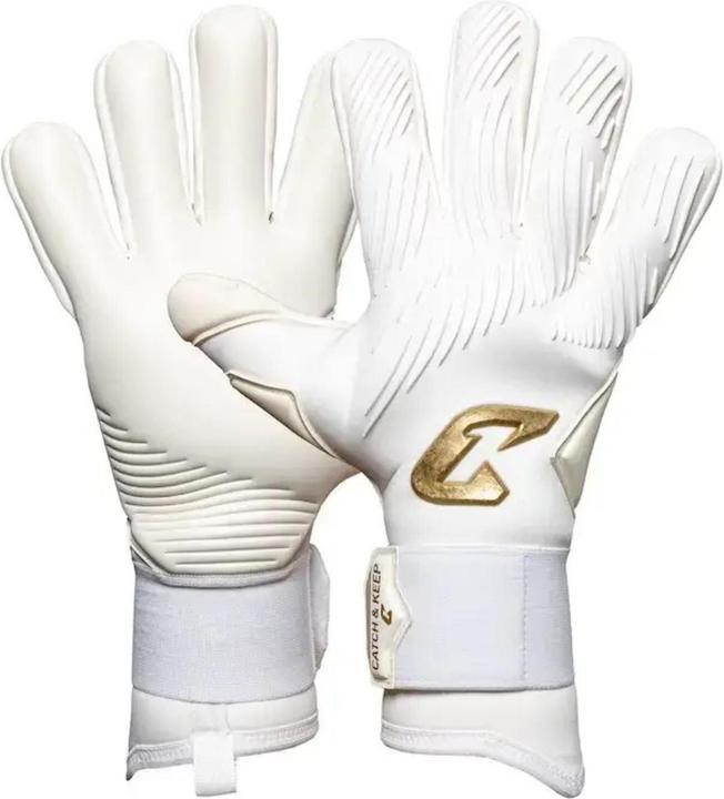 Produktbild Catch & Keep Fussballhandschuhe Invictus White Gold Gr. 11 Torwart Goalie Handschuhe (11)