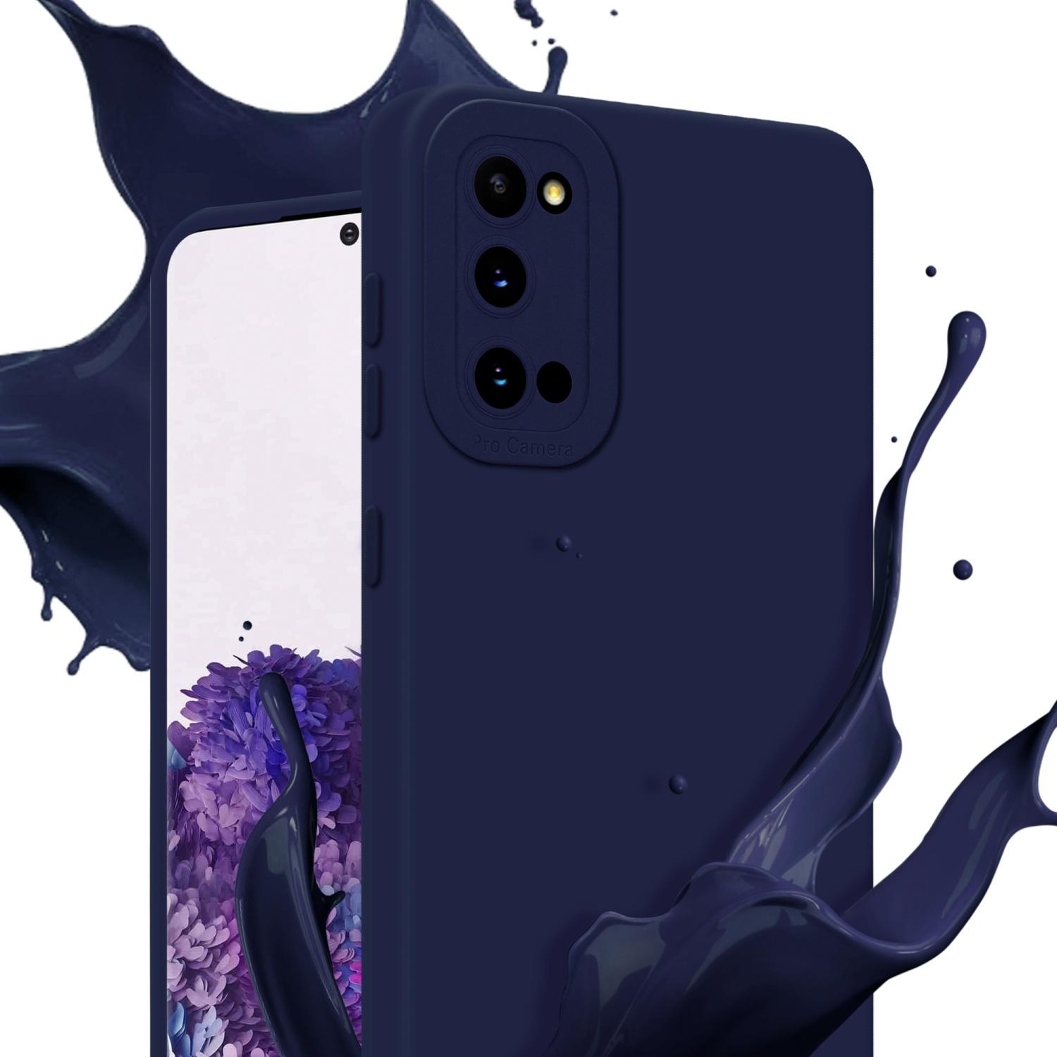 Thumbnail - Cadorabo Hülle für Samsung Galaxy S20 im TPU Fluid LM162 Style (Samsung Galaxy S20+), Smartphone Hülle, Blau