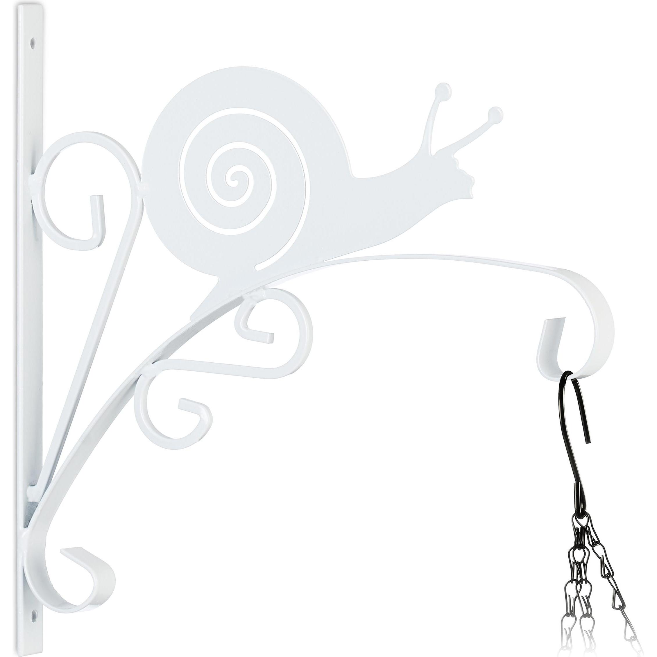 Relaxdays, Aussendekoration, Blumenampelhalterung