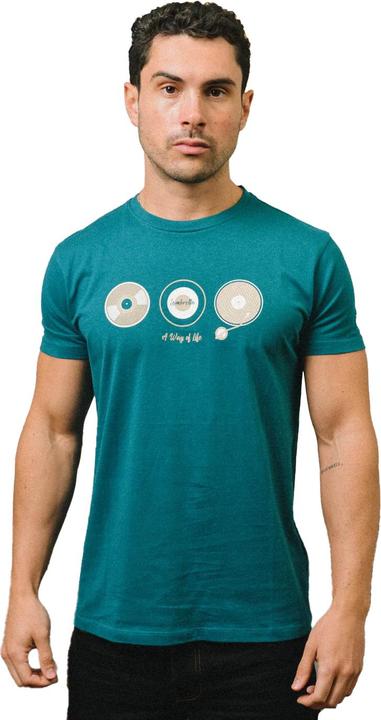 Actual product image Lambretta Mens A Way Of Life Vinyl Record T-Shirt (4XL)