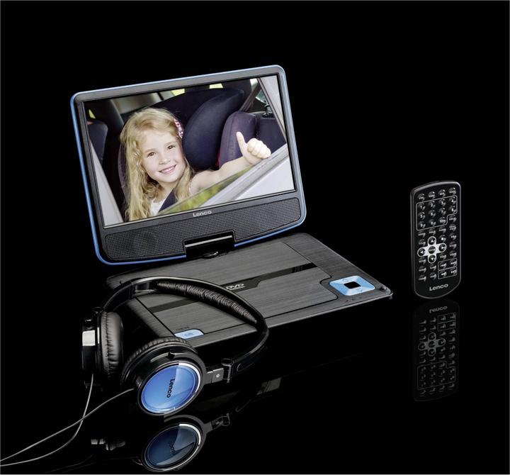 Image du produit Lenco Lecteur portable DVP-910 (DVP910BLAU) (Lecteur de DVD portable)