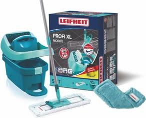 Immagine prodotto Leifheit Set di spazzoloni per la cura dei pavimenti con pressa 55167 (1 pz.)