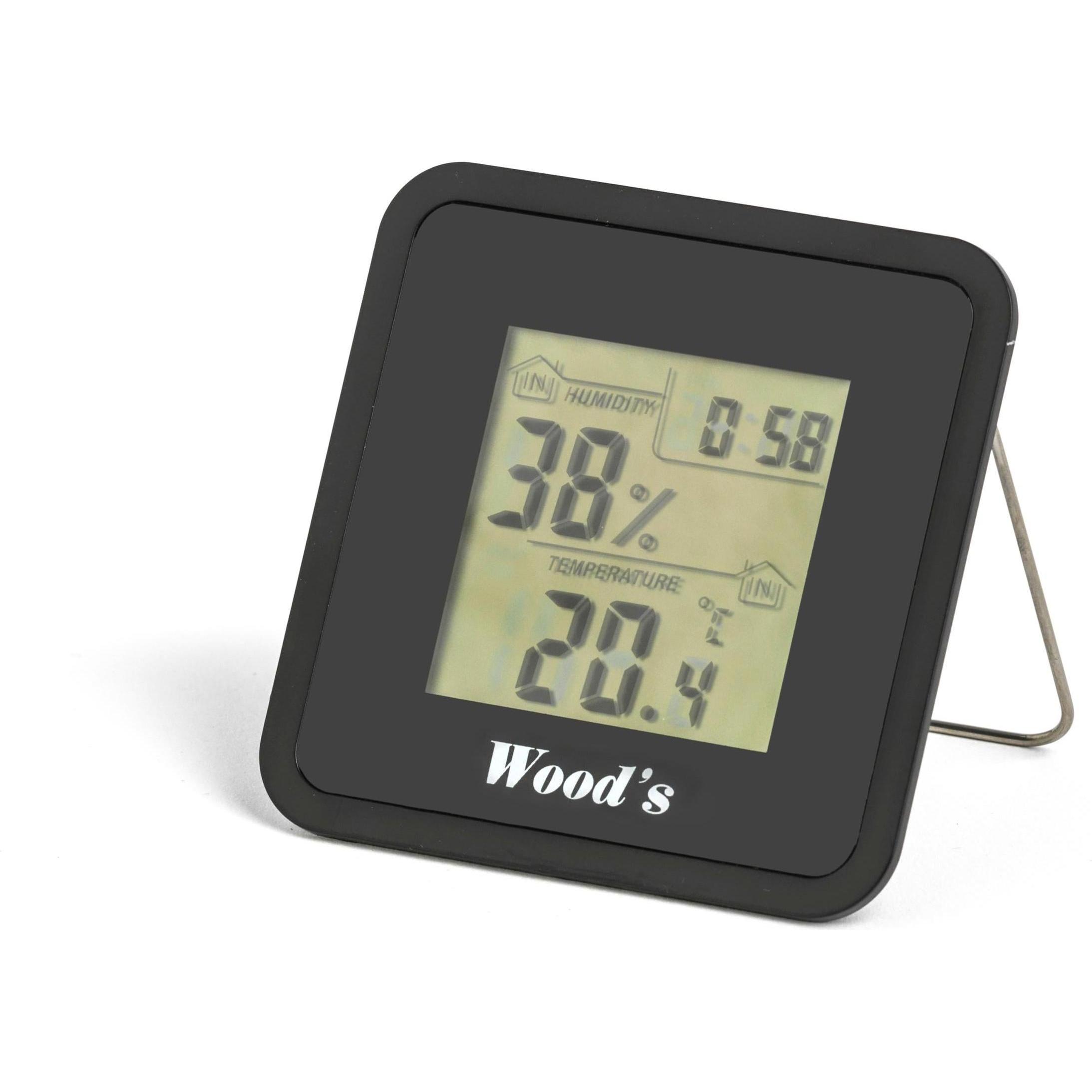 Wood's WHG1, Thermometer + Hygrometer, Schwarz