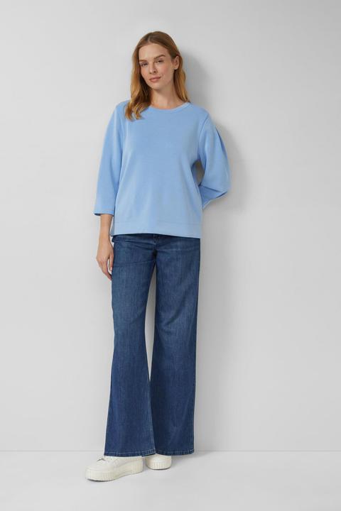 Produktbild s.Oliver Sweatshirt Sweatshirt aus Scuba mit 3/4-Arm (48)