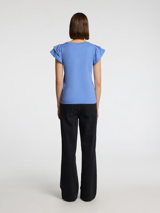 Image du produit Selected Femme Kurzarm Oberteil mit Rüschen (XL)