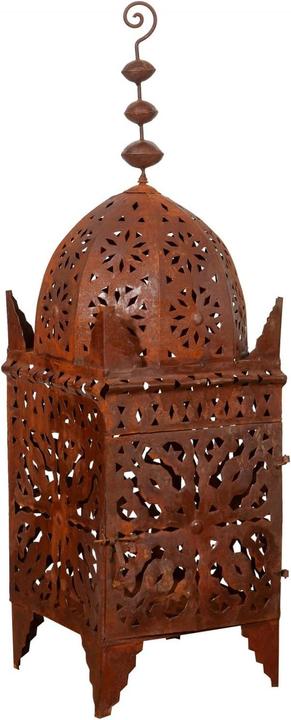 Actual product image Large Outdoor Pierced Ground Lantern with Decorative Candlelight Effect