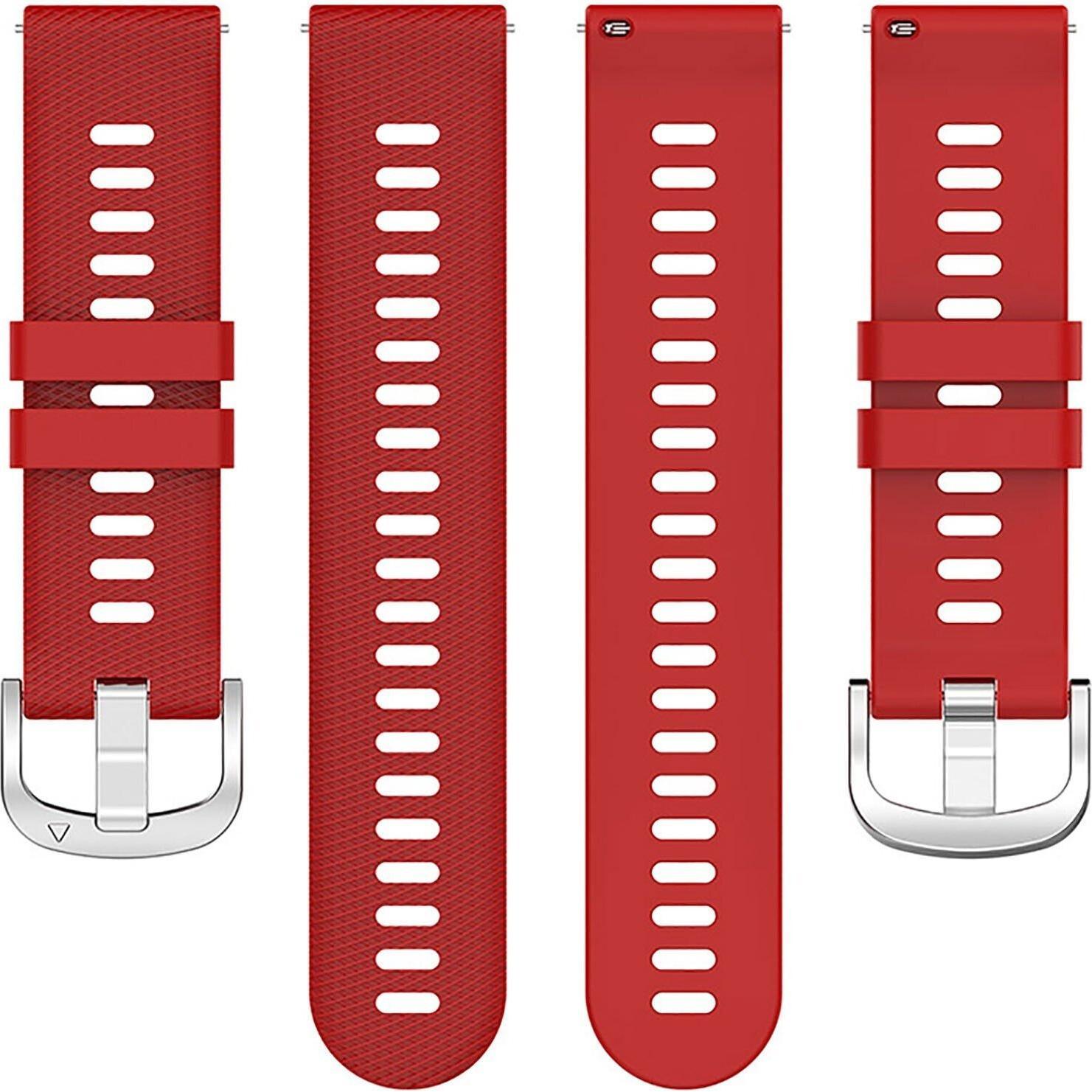 Strap-it Silikonarmband (Silikon, vivoactive 4), Uhrenarmband, Rot