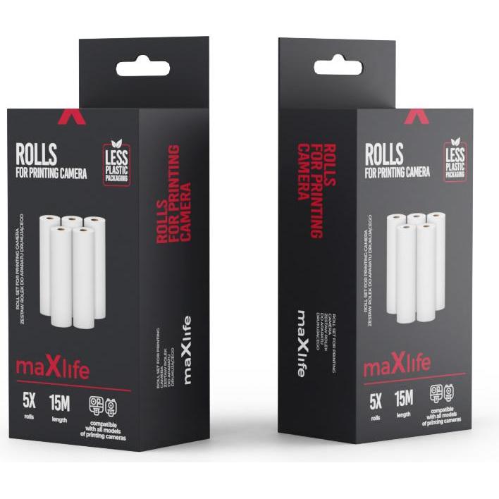 Maxlife, Thermopapierrolle, Rollensatz für Druckkamera