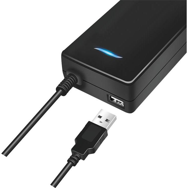 Thumbnail - LogiLink USB-C-Tischladeadapter für 2 Geräte, 1x USB-C PD & USB-A, 112 W (112 W), USB Ladegerät, Schwarz