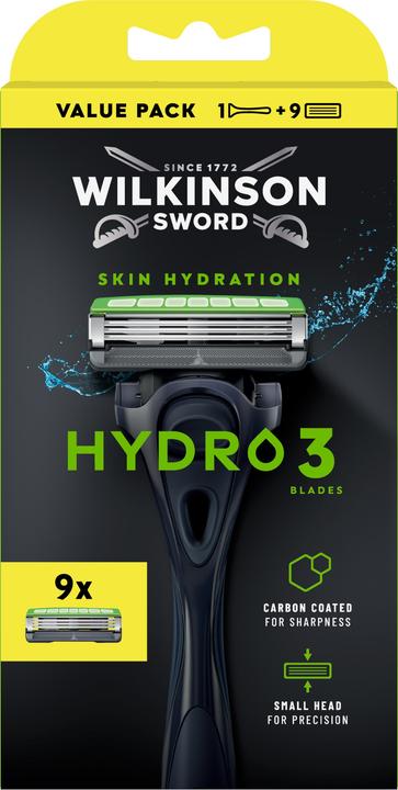 Immagine prodotto Wilkinson Hydro 3 9 Klingen mit gratis Griff