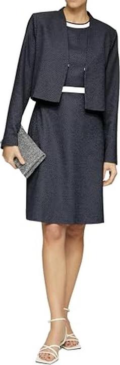 Image du produit S.Oliver Kleid Fein gepunktetes Etuikleid mit Kontrast-Detail (34)