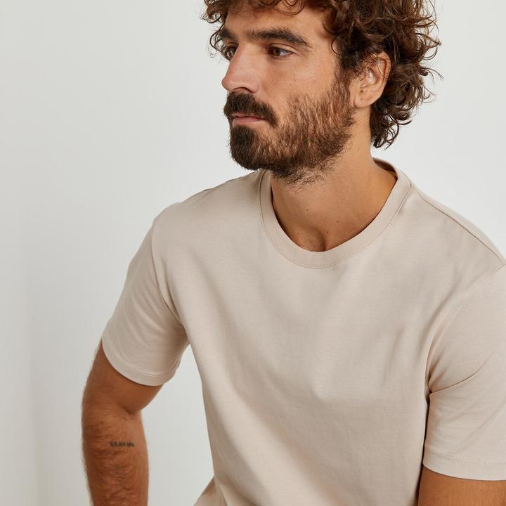 Produktbild La Redoute Collections T-Shirt mit rundem Ausschnitt und kurzen Ärmeln (3XL)