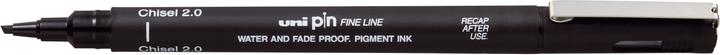Actual product image Uni-ball Fineliner PIN Chisel 2.0, wedge tip, black (Black, Black, 1x)