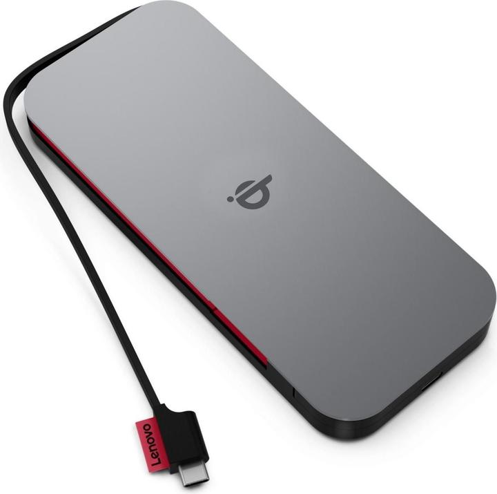 Lenovo Go USB-C Mobile Power Bank + Qi Wireless (10000 mAh, 27 W, 38.50 Wh)