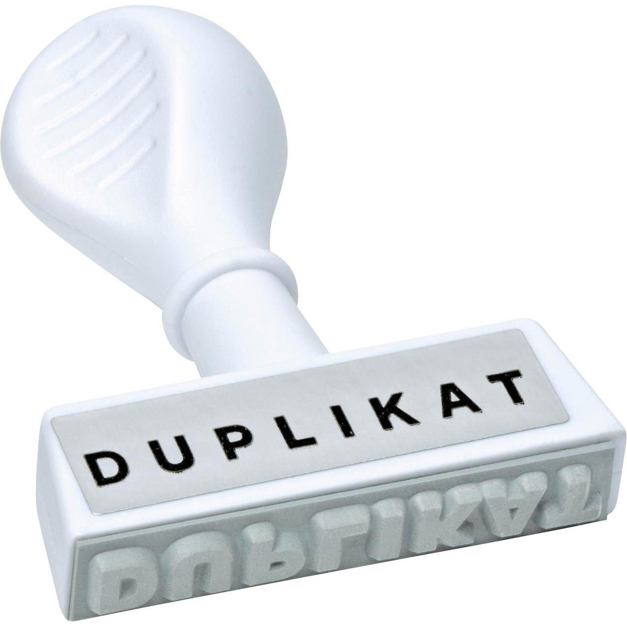 Wedo Timbro del Testo: Duplikat - Timbro Ergonomico 4,5 cm
