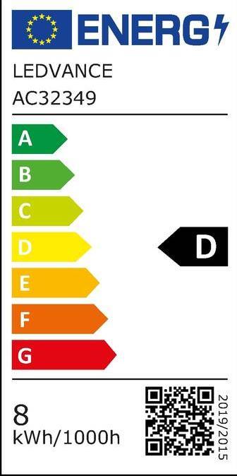 Label énergétique Osram ST Clas A (E27, 8 W, 1055 lm, 1 x, D)
