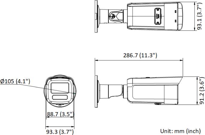 Produktbild Hikvision DS-2CD2T83G2-4I(4MM) (3840 x 2160 Pixels)