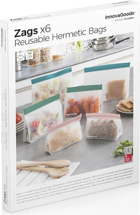 Produktbild InnovaGoods 6x verschliessbare hermetische Beutel (6 x)