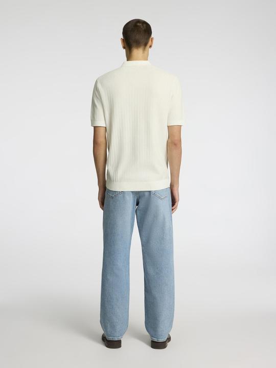 Produktbild Selected Homme Slhcran Ss Knit Structure Half Zip Polo (L)
