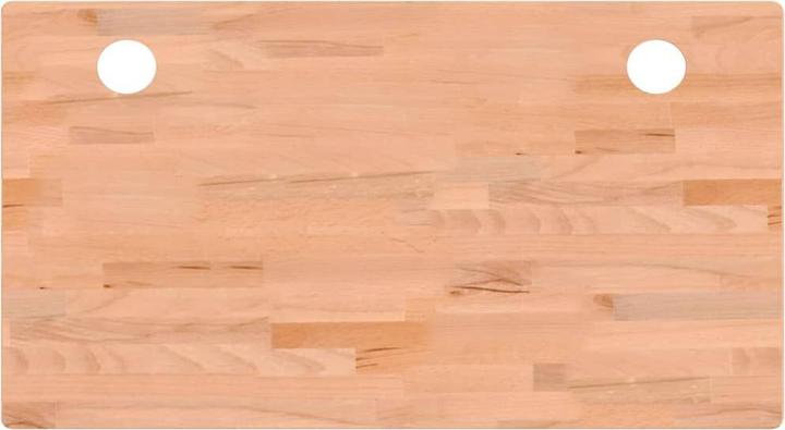 Actual product image vidaXL Schreibtischplatte 110x60x1,5 cm Massivholz Buche,Material (60 x 60 cm)