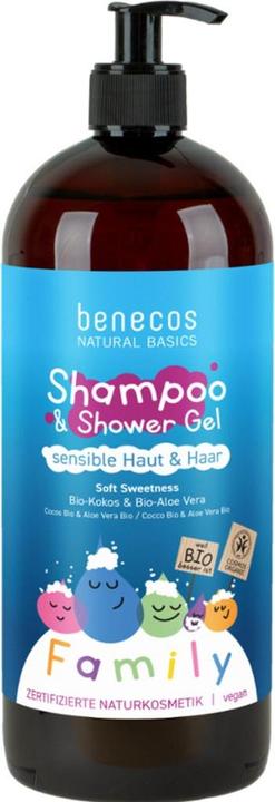Immagine prodotto Benecos 2in1 Sensi. Morbida dolcezza (Shampoo liquido, 950 ml)