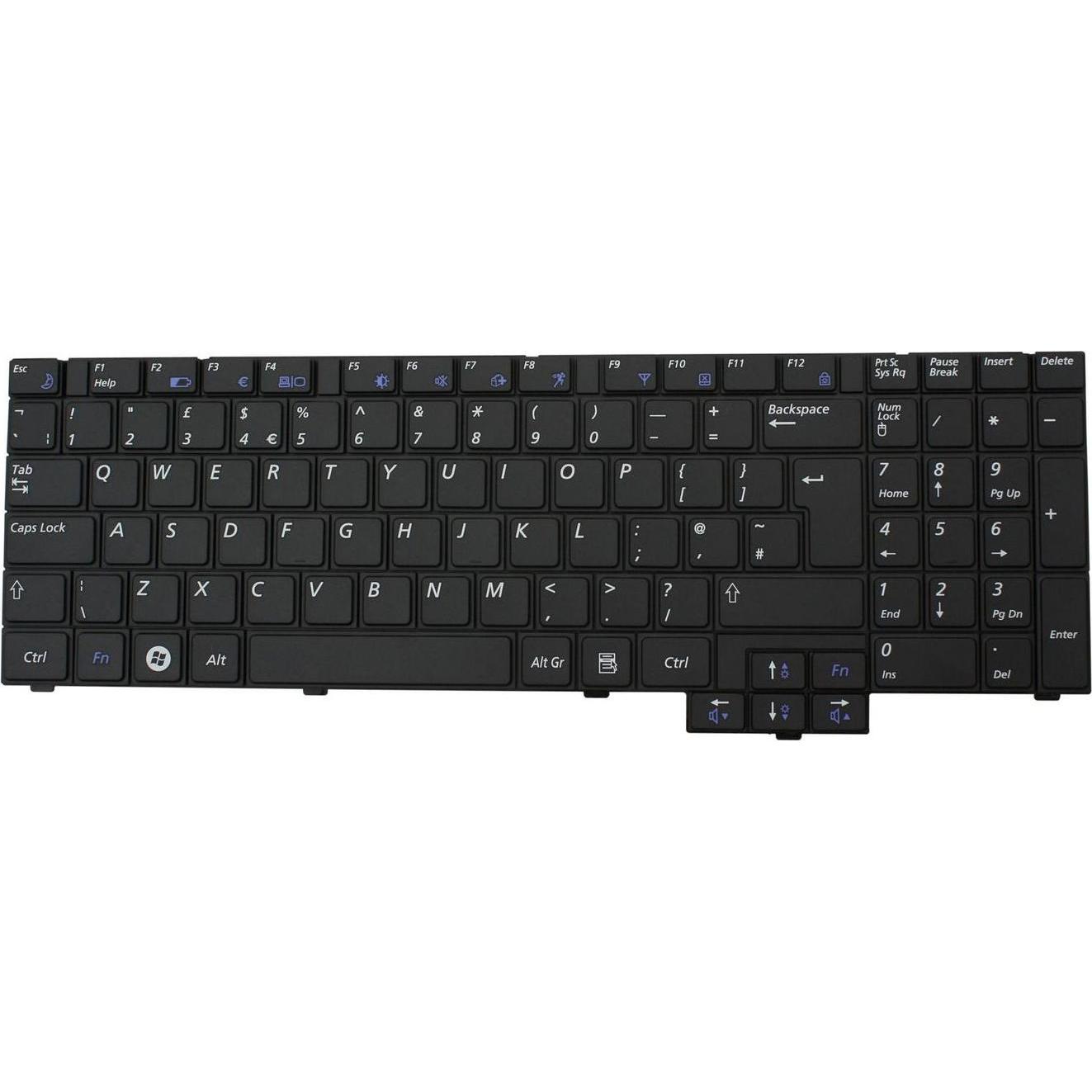 Samsung Keyboard (ENGLISH), Notebook Ersatzteile, Schwarz