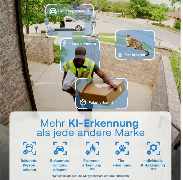 Actual product image Arlo Essential 3 set of 3 with solar panel (1920 x 1080 Pixels)