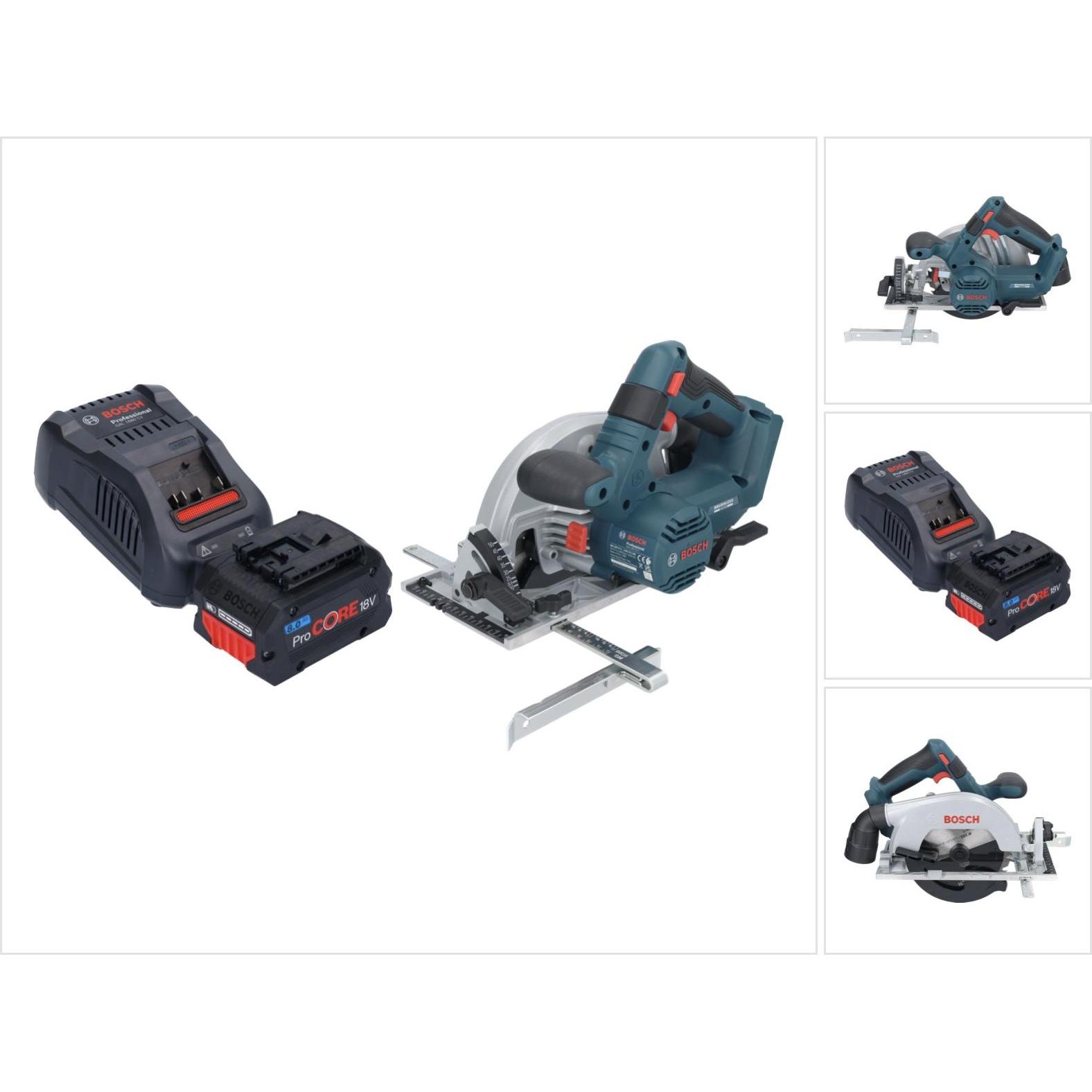 Bosch Professional, Handkreissäge, Bosch GKS 18V-57-2 Professional Akku Handkreissäge 18 V 165 mm Brushless + 1x ProCORE...
