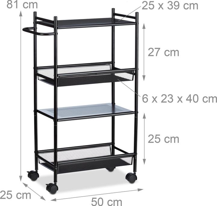 Produktbild Relaxdays Rollregal