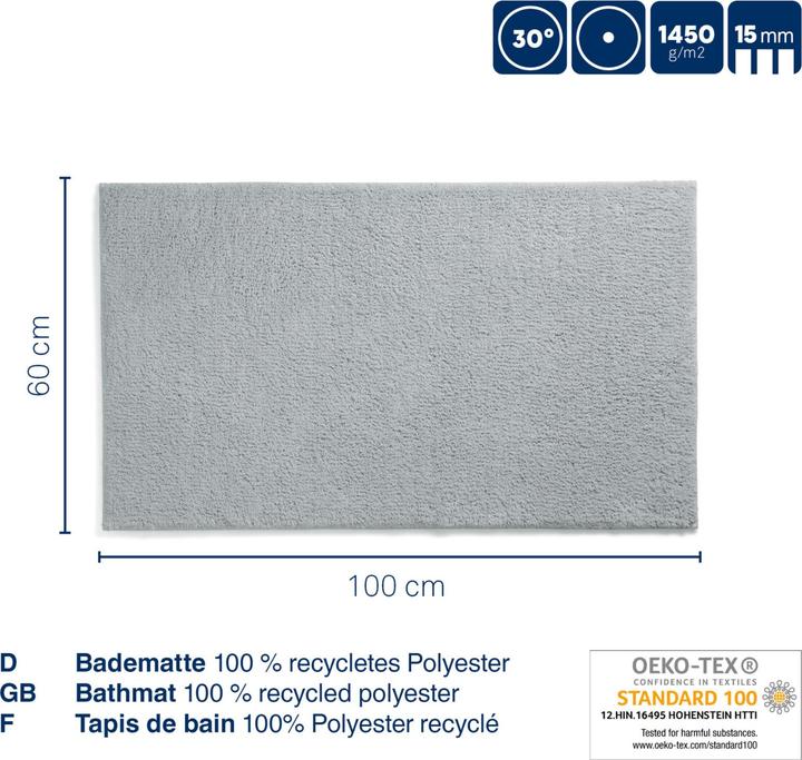 Immagine prodotto Kela Tappeto da bagno Maja rosa torbido (100 x 60 cm)