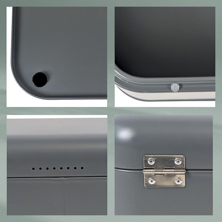 Actual product image Kela Bread box Frisca dark grey