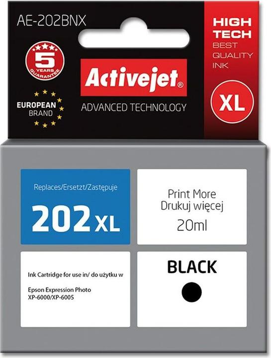 Actual product image Activejet AE-202BNX - Compatible - Pigment based ink - Black - Epson - Single pack (FC)
