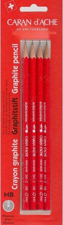 Produktbild Caran d'Ache Edelweiss Graphitstift im Blister (0.50 mm, HB, 4x)