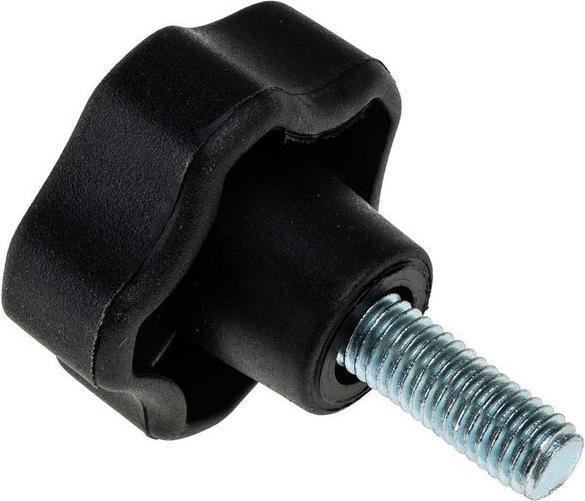 Actual product image RS PRO Star Knob with Z/P Steel Stud,M8x20,40Ø