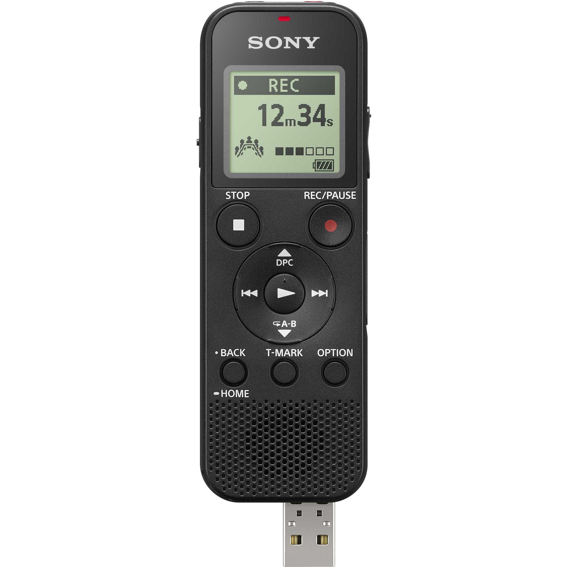 Sony Icd-Px370 (4 GB), Diktiergerät, Schwarz