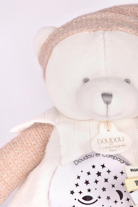 Actual product image Doudou et Compagnie Nachtlicht Sterne & Musik, Bär rosa 19cm