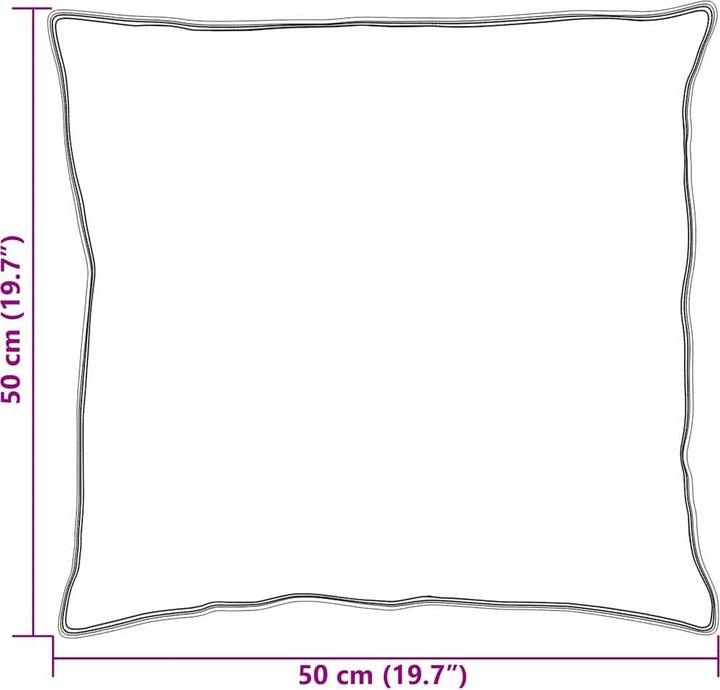 Produktbild vidaXL Bettkissen (50 x 50 cm)
