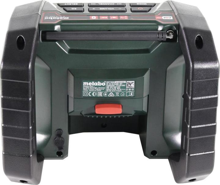 Actual product image Metabo R 12-18 DAB+ BT Battery construction site radio 12-18 V DAB+ Bluetooth + 1x battery 5.5 Ah + charger (AM, DAB+, FM, Bluetooth)