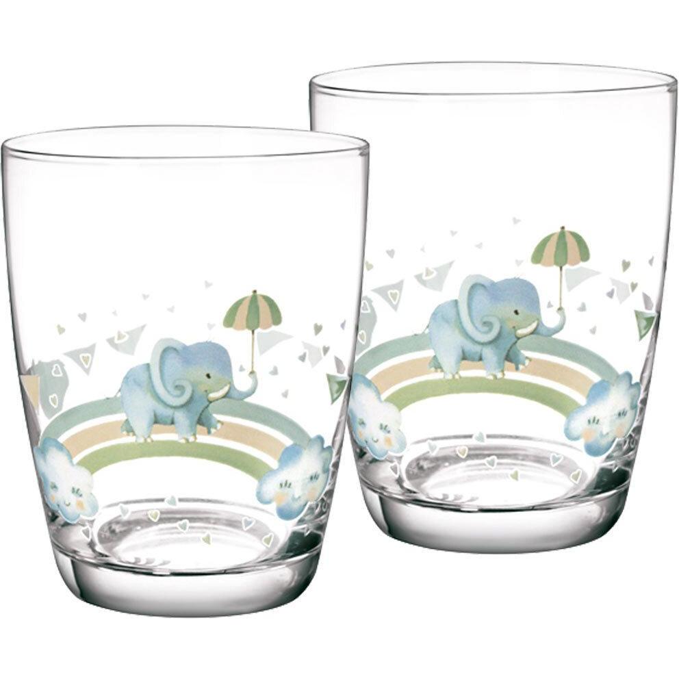 Villeroy & Boch, Kindergeschirr + Kinderbesteck, Kinderglas Set 2 Walk like an Elephant