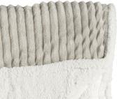 Image du produit Giftdecor couverture velours côtelé gris clair (200 x 150 cm)