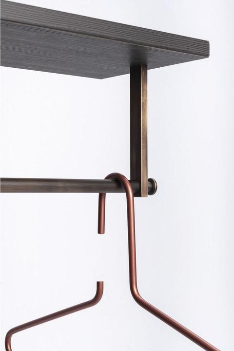 Produktbild Simausrom Uvea Garderobenbügel gebogen Breite 320 mm Messing antik matt lackiert (1x)