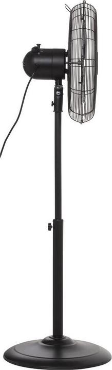 Produktbild Sygonix Standventilator 50 W (Ø x H) 445 mm x 1300 mm Schwarz Oszillierend, Hö