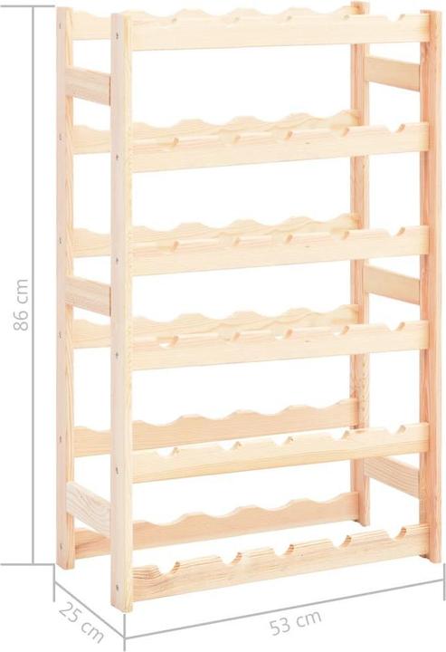 vidaXL Darb (30 Flaschen, 25 x 53 x 86 cm)