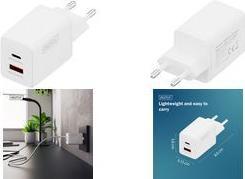 Productafbeelding Digitus USB GaN Charger 45W, 1x USB-C, 1x USB-A (45 W, 2 ports)