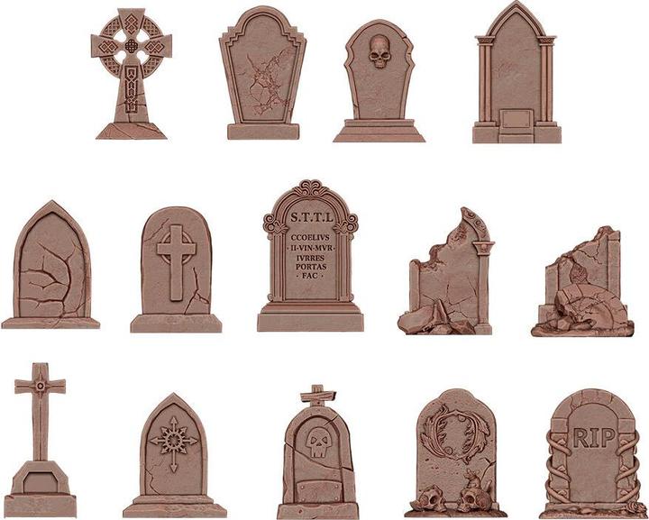 Produktbild AK Interactive TUMBSTONES - BASING BITS 14 pieces