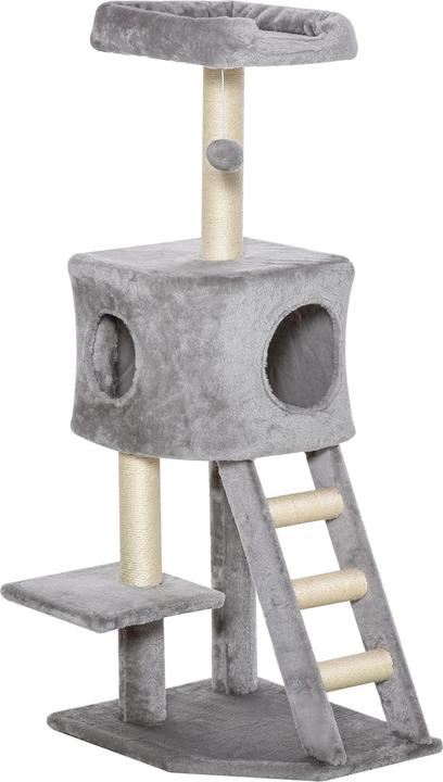 Gris clair (peluche)+Beige (corde en sisal)